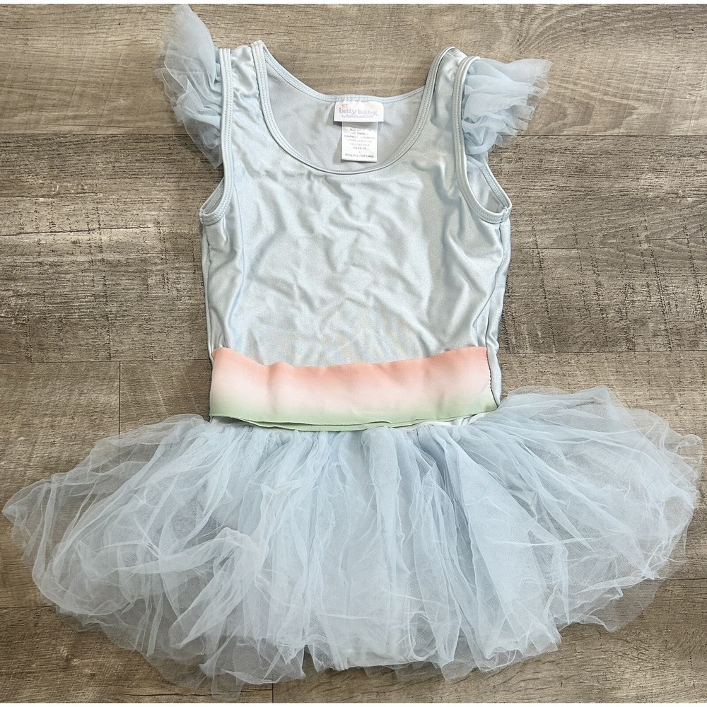 American Bitty Baby Ballerina Girls Leotard ONLY Tutu Outfit Blue Size XL